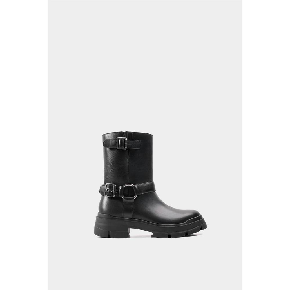 NEW DANTE SHOES women's leather combat boots in black